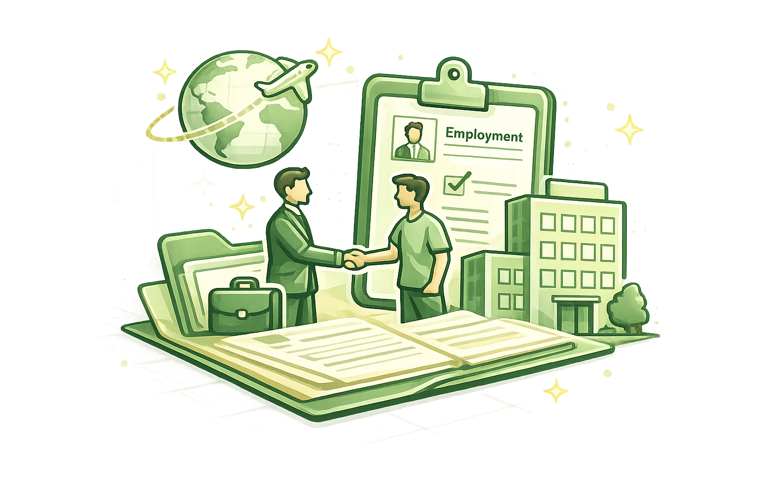 Job assistance support icon