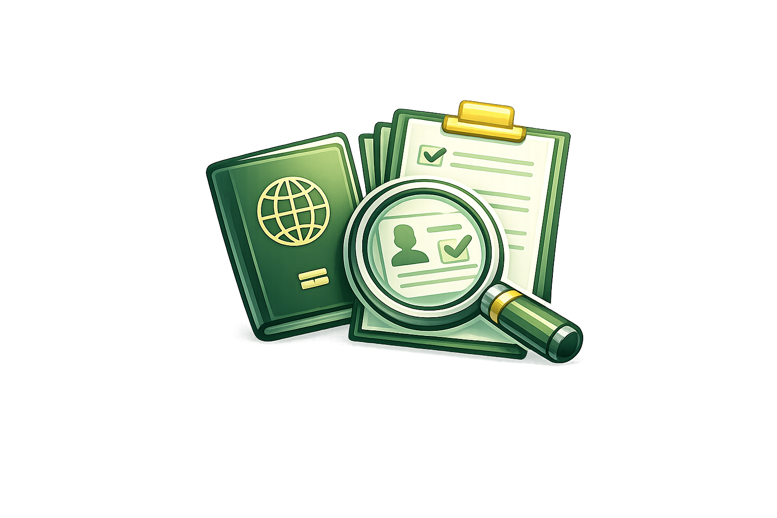 Visa application support icon